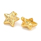 Brass Micro Pave Clear Cubic Zirconia Stud Earrings(EJEW-L295-002C-G)-2