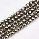 Natural Pyrite Beads Strands(G-T107-10)-1