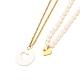 Набор ожерелий с подвесками в форме сердца для девушек и женщин(NJEW-JN03682)-1