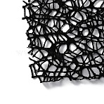 Spider Mesh Polyester Fabric, for Women's Garment Accessories, Black, 160x0.1cm(DIY-WH0032-04)