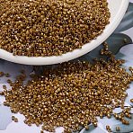 MIYUKI Delica Beads, Cylinder, Japanese Seed Beads, 11/0, (DB2273) Opaque Glazed Toast, 1.3x1.6mm, Hole: 0.8mm, about 10000pcs/bag, 50g/bag(SEED-X0054-DB2273)