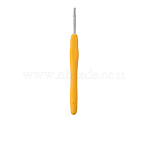 TPR Handle Aluminum Crochet Hook Needles, Mixed Color, 140x11.5mm, Pin: 3.5mm(TOOL-K016-05D)