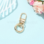 Alloy Swivel Hook Clasps, with Spring Gate Rings, Golden, Oval, 48mm(KEYC-JKC01476-02)