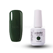 15ml Special Nail Gel, for Nail Art Stamping Print, Varnish Manicure Starter Kit, Dark Green, Bottle: 34x80mm(MRMJ-P006-D003)