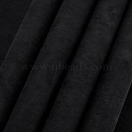 1Pc DIY Imitation Leather Cloth, with Paper Back, for Book Binding, Velvet Box Making, Black, 430x1000mm(DIY-OC0009-57C)