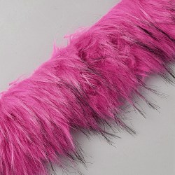 Wool Embroidery Sewing Trimming, DIY Garment Accessories, Camellia, 70x6mm, about 1m/roll(AJEW-WH20130-47A)