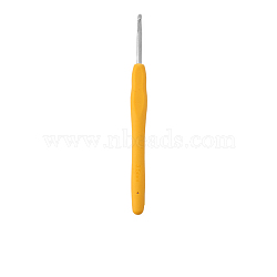 TPR Handle Aluminum Crochet Hook Needles, Mixed Color, 140x11.5mm, Pin: 3.5mm(TOOL-K016-05D)