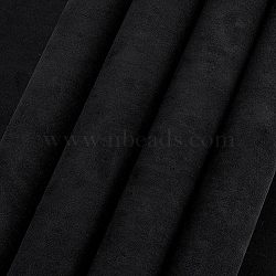 1Pc DIY Imitation Leather Cloth, with Paper Back, for Book Binding, Velvet Box Making, Black, 430x1000mm(DIY-OC0009-57C)