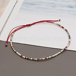 Bohemian Style Colorful Beaded Lucky Stone Couple Bracelet for Women(TF2640-18)