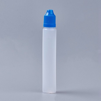 Plastic Bead Containers, with Lid, Column, Royal Blue, 131x22mm, Capacity: 30ml(1.01 fl. oz)