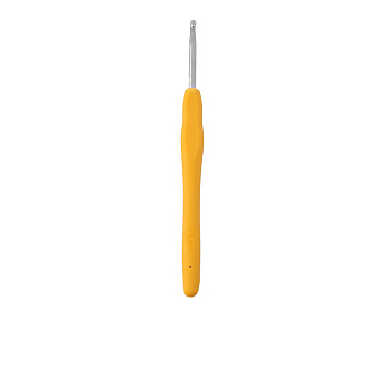 TPR Handle Aluminum Crochet Hook Needles, Mixed Color, 140x11.5mm, Pin: 3.5mm