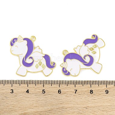 Golden Plated Alloy Enamel Pendants(ENAM-Z017-01G)-3