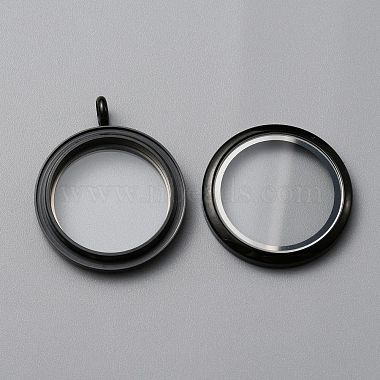 304 из нержавеющей стали Locket подвески(FIND-WH0032-58C-EB)-3