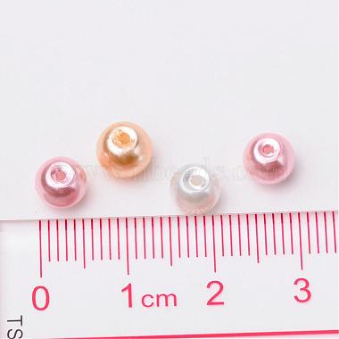 Barely Pink Mix Pearlized Glass Pearl Beads(HY-X006-6mm-01)-4