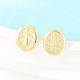 Religion Brass Stud Earrings(EJEW-F405-23F-G)-5
