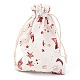 Christmas Theme Cotton Fabric Cloth Bag(ABAG-H104-B04)-1