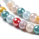 Opaque Electroplate Glass Beads Strands(GLAA-P056-4mm-A01)-3