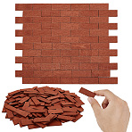 200Pcs Aspen Wood Floor, Micro Landscape Home Dollhouse Accessories, Pretending Prop Decorations, Sienna, 39.5x15x2.5mm(DIY-GA0006-91A)