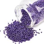 MIYUKI Delica Beads, Cylinder, Japanese Seed Beads, 11/0, (DB2510)Duracoat Galvanized Lilac Night, 1.3x1.6mm, Hole: 0.8mm, about 2000pcs/10g(X-SEED-J020-DB2510)