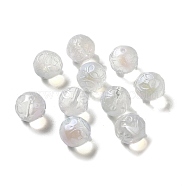 Transparent Glass Beads, Gradient Color, Round, Gainsboro, 12.5x12mm, Hole: 1.4mm(GLAA-D025-03A)