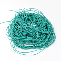 PVC Tubular Solid Synthetic Rubber Cord, No Hole, Light Sea Green, 2mm, about 1.09 yards(1m)/strand(RCOR-R009-2mm-07)