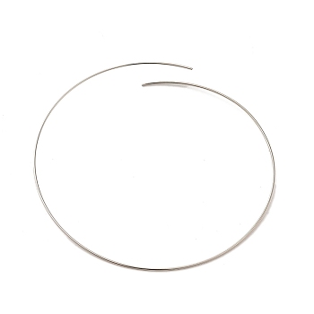 Brass Wire, Round, Real Platinum Plated, 22 Gauge, 0.6mm, about 0.66 Foot(0.2m)/pc