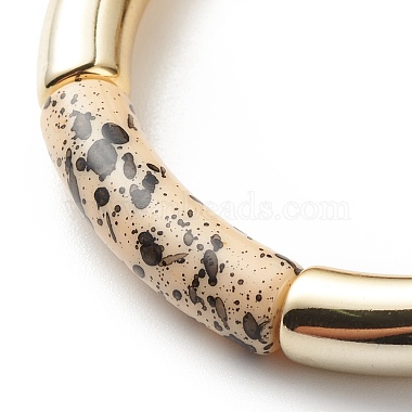 Acrylic Curved Tube Beaded Stretch Bracelet(BJEW-JB08444-05)-4