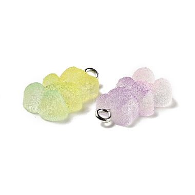 Pendentifs en résine translucide de couleur dégradée(RESI-C015-01P)-4