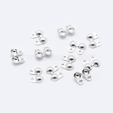 925 Sterling Silver Bead Tips Knot Covers(X-STER-K167-001S)-2