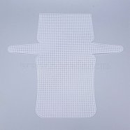 Plastic Mesh Canvas Sheets, for Embroidery, Acrylic Yarn Crafting, Knit and Crochet Projects, White, 41.8x45.8x0.15cm, Hole: 2x2mm(DIY-M007-03)