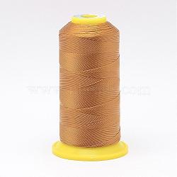 Nylon Sewing Thread, Goldenrod, 0.4mm, about 400m/roll(NWIR-N006-01K1-0.4mm)
