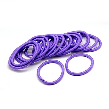 Girl's Hair Accessories, Nylon Thread Elastic Fiber Hair Ties, Medium Purple, 44mm