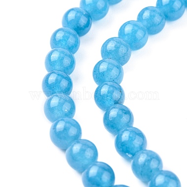 Natural White Jade Beads Strands(X-G-G051-R1-6mm)-2