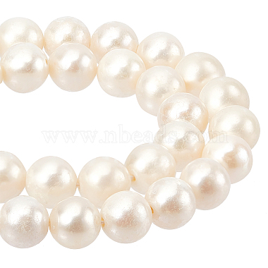 6mm Antique White Round Pearl Beads
