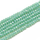 Electroplate Opaque Solid Color Glass Beads Strands(X-EGLA-Q112-B05)-1