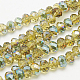 Chapelets de perles en rondelles facettées en verre électrolytique(EGLA-D020-8x5mm-M)-2