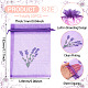 20Pcs Polyester Mesh Sachet Packing Drawstring Bgas(ABAG-TA0002-20B)-3