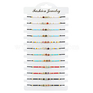 Bohemian Style Colorful Gemstone Beaded Lucky Bracelet for Women(ST5916844)