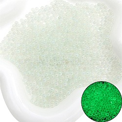 Luminous Bubble Beads, DIY 3D Nail Art Decoration Mini Glass Beads, Tiny Caviar Nail Beads, Beige, 2~2.5mm, about 2100pcs/bag.(SEED-E005-01J)