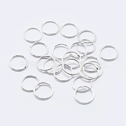 925 Sterling Silver Round Rings, Soldered Jump Rings, Silver, 7x0.7mm, Inner Diameter: 5.5mm(STER-F036-03S-0.7x7)