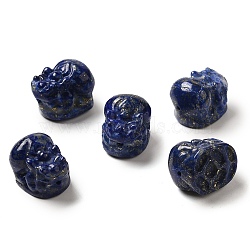 Natural Lapis Lazuli Carved Beads, Pi Xiu, 18~19x13~14x13~14mm, Hole: 1.2mm(G-P550-07)