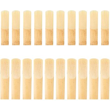 Olycraft 20pcs 2 Style Clarinet Saxophone Reeds, Musical Intrument Accessories, BurlyWood, 60~71x14~15x3.5mm, 10pcs/box, 1 box/style