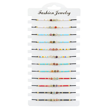 Bohemian Style Colorful Gemstone Beaded Lucky Bracelet for Women