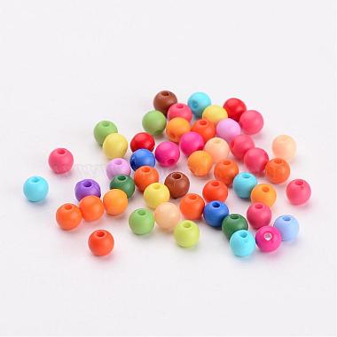 Solid Chunky Acrylic Ball Beads(X-SACR-R812-4mm-M)-2
