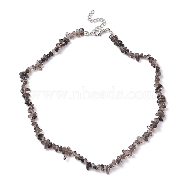 Natural Ice Obsidian Chip Beaded Necklace(NJEW-JN04615-01)-4