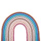 10 Stränge 10 Farben flache runde handgemachte Polymer Clay Perlen(CLAY-SZ0002-04A)-1