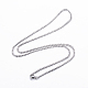 304 Stainless Steel Curb Chain Necklaces(NJEW-K099-04P)-1