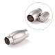 Tarnish Resistant 304 Stainless Steel Magnetic Clasps with Glue-in Ends(STAS-K006-21C)-1