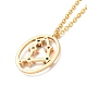 Colorful Cubic Zirconia Constellation Pendant Necklace(NJEW-H166-01A)-3