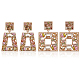 2 Pairs 2 Style Rhinestone Rectangle & Trapezoid Dangle Stud Earrings(EJEW-AN0001-16)-1